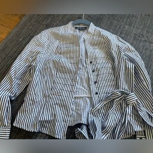 Jones NY striped work shirt